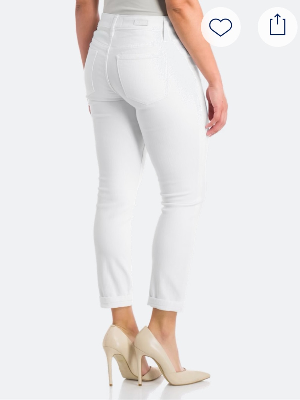 LILA RYAN White Ankle Skinny Jeans